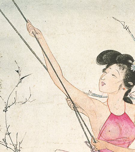 崇文-胡也佛的仕女画和最知名的金瓶梅秘戏图